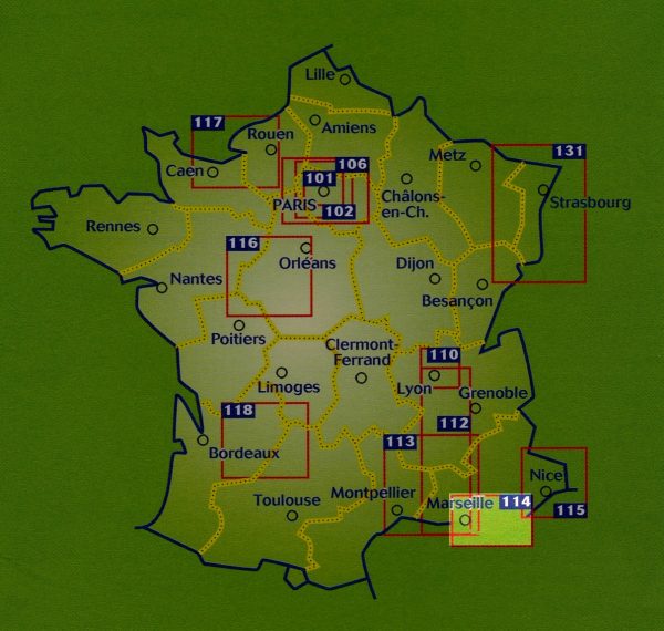 114  Cote d Azur / Var / Gorges du Verdon 1:100.000 9782067209824  Michelin Zoom  Landkaarten en wegenkaarten Côte d’Azur, Franse Alpen: zuid