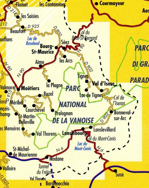 wandelkaart LB-04  Vanoise, Parc National | Didier Richard 1:60.000 9782723484961  Libris Éditions Didier Richard  Wandelkaarten Vanoise, Savoie