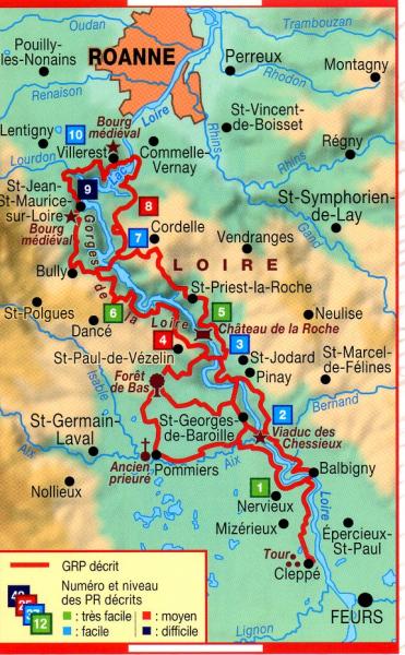 TG-420  Autour des gorges de la Loire | wandelgids 9782751406188  FFRP topoguides à grande randonnée  Meerdaagse wandelroutes, Wandelgidsen Auvergne