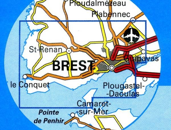 wandelkaart 0417ET Brest, Pointe de St-Mathieu 1:25.000 9782758505235  IGN IGN 25 Bretagne  Wandelkaarten Bretagne