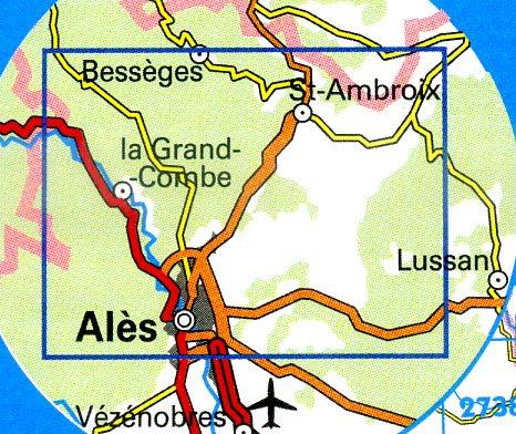 wandelkaart 2840OT Alès, La-Grand-Combe 1:25.000 9782758510291  IGN IGN 25 Cevennen & Languedoc  Wandelkaarten Cevennen, Languedoc