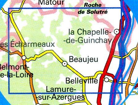 wandelkaart 2929ET La Chapelle-de-Guinchay 1:25.000 9782758516323  IGN IGN 25 Bourgogne & Morvan  Wandelkaarten Bourgogne