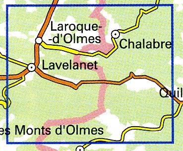 wandelkaart 2247OT Lavelanet, Chalabre 1:25.000 9782758518242  IGN IGN 25 Franse Pyreneeën  Wandelkaarten Franse Pyreneeën