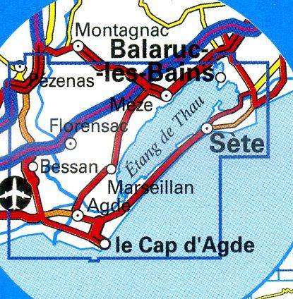 wandelkaart 2645ET Cap d'Agde, Florensac, Sète 1:25.000 9782758522522  IGN IGN 25 Cevennen & Languedoc  Wandelkaarten Cevennen, Languedoc