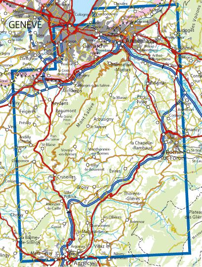 wandelkaart 3430OT Mont Salève, Cruseilles 1:25.000 9782758522676  IGN IGN 25 Franse Alpen/ Nrd.helft  Wandelkaarten Mont Blanc, Chamonix, Haute-Savoie
