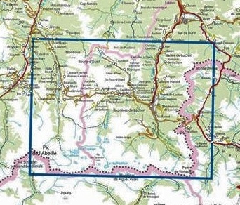 wandelkaart 1848OT Bagnères de Luchon 1:25.000 9782758539520  IGN IGN 25 Franse Pyreneeën  Wandelkaarten Franse Pyreneeën