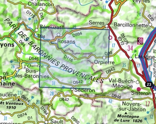 wandelkaart 3239OT Rosans, Orpierre 1:25.000 9782758543251  IGN IGN 25 Franse Alpen/ zuidhelft  Wandelkaarten Écrins, Queyras, Hautes Alpes
