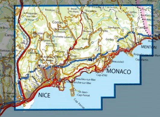wandelkaart 3742OT Nice, Menton, Monaco 1:25.000 9782758543367  IGN IGN 25 Côte-d'Azur, Var  Wandelkaarten Côte d’Azur, Mercantour, Alpes-Maritimes