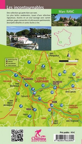 Lot-et-Garonne - Balades à pied 9782844663894  Chamina Guides de randonnées  Wandelgidsen Dordogne