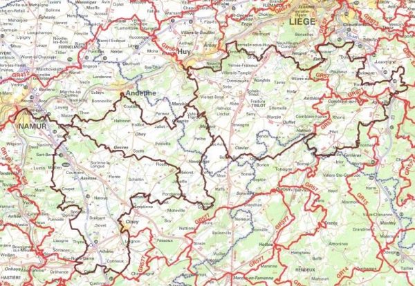 GR-575/576 À travers le Condroz | wandelgids 9782930488226  Grote Routepaden Topoguides  Meerdaagse wandelroutes, Wandelgidsen Wallonië (Ardennen)