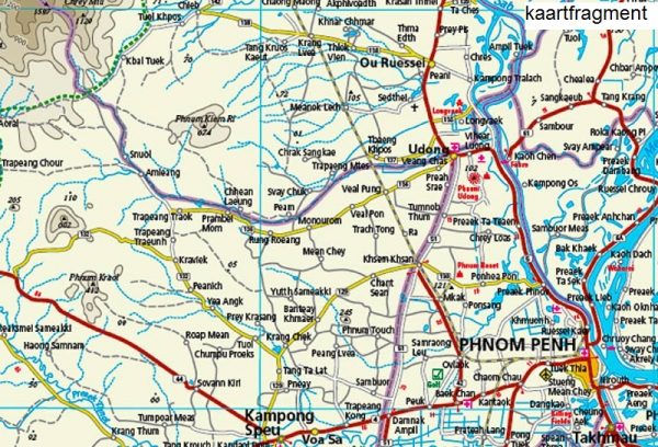 Cambodia landkaart, wegenkaart 1:500.000 9783831773091  Reise Know-How Verlag WMP, World Mapping Project  Landkaarten en wegenkaarten Cambodja
