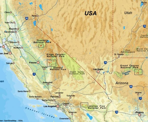 USA Nationalparks (415) | wandelgids (Duitstalig) 9783866865464  Conrad Stein Verlag Outdoor - Der Weg ist das Ziel  Wandelgidsen California, Nevada