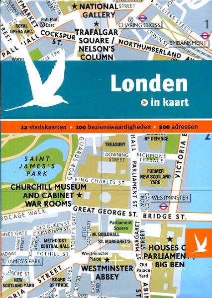 Londen in kaart 9789025752989  Gottmer Dominicus Stad-in-Kaart  Reisgidsen Londen