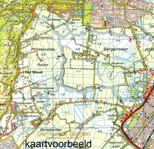 11  West 9789035001183  Topografische Dienst / Kadaster Ned. 1:50.000  Wandelkaarten Friesland