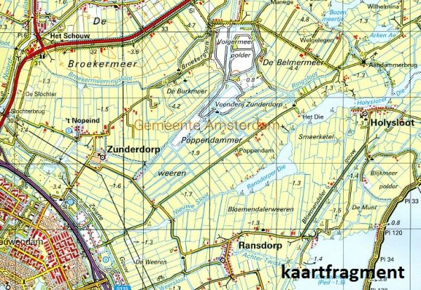25 Oost 9789035002593  Topografische Dienst / Kadaster Ned. 1:50.000  Wandelkaarten Amsterdam
