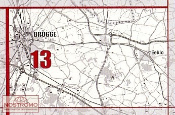 NGI-13  Brugge (topografische kaart 1:50.000) 9789059349353  NGI Belgie 1:50.000  Wandelkaarten Gent, Brugge & westelijk Vlaanderen