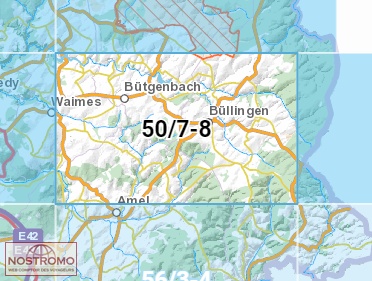 NGI-50/7-8  Butgenbach-Bullingen | topografische wandelkaart 1:25.000 9789462352339  NGI Belgie 1:25.000  Wandelkaarten Wallonië (Ardennen)