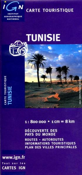 Tunisie 1:750.000 3282118510917  IGN   Landkaarten en wegenkaarten Algerije, Tunesië, Libië