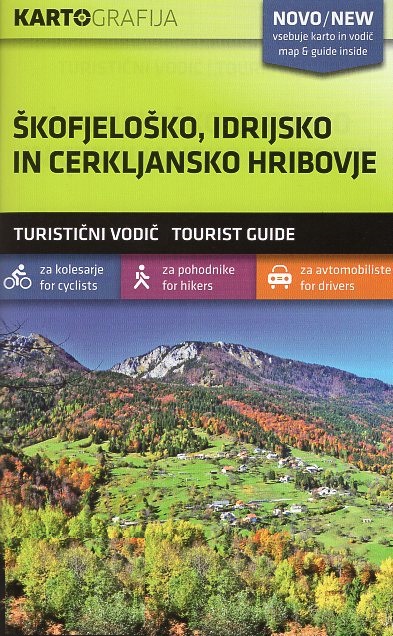 Skofjelosko / Idrijsko / Cerkljansko hribovje | wandelkaart 1:40.000 3830048522557  Kartografija   Wandelkaarten Slovenië