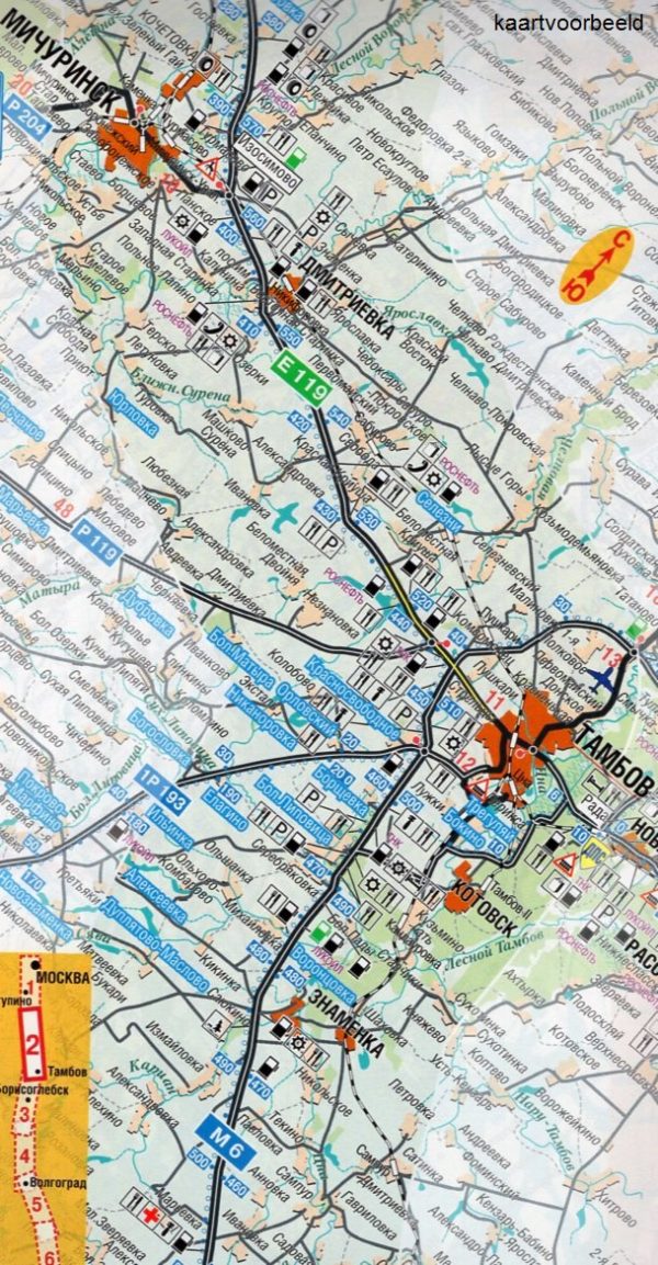 Moscow - Astrakhan 1:600.000 4660000230461  AGT Geocenter Russian Route Maps  Landkaarten en wegenkaarten Europees Rusland