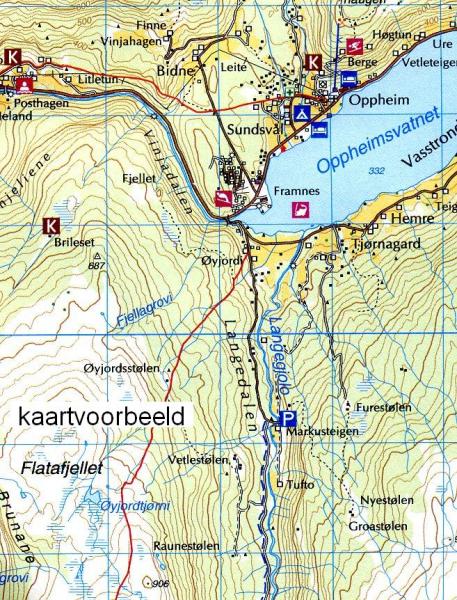 DNT-2597  Holleia - Krokskogen | topografische wandelkaart 1:50.000 7046660025970  Nordeca Turkart Norge 1:50.000  Wandelkaarten Zuid-Noorwegen