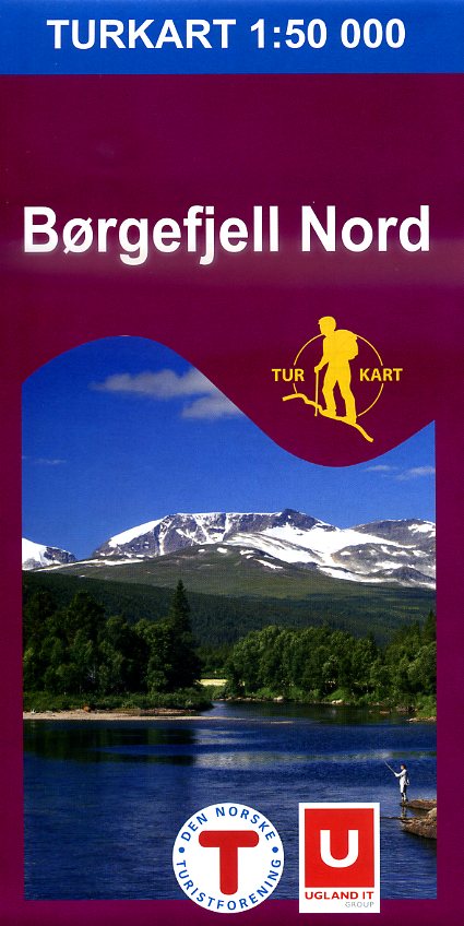 DNT-2621 Børgefjell Nord wandelkaart 1:100.000 7046660026212  Nordeca Turkart Norge 1:100.000  Wandelkaarten Midden-Noorwegen