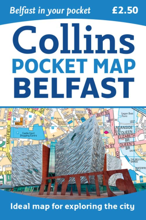 Collins Belfast Pocket Map 9780008225094  Collins   Stadsplattegronden Belfast, Ulster