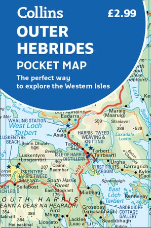 Outer Hebrides Pocket Map 9780008325466  Collins   Landkaarten en wegenkaarten Skye & the Western Isles