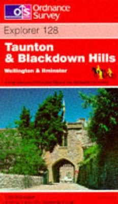 EXP-128  Taunton + Blackdown Hills | wandelkaart 1:25.000 9780319217504  Ordnance Survey Explorer Maps 1:25t.  Wandelkaarten West Country