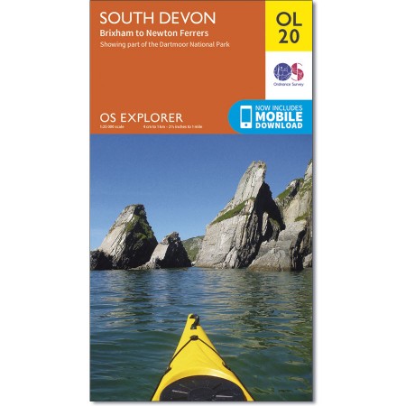 EXP-020  South Devon (OL20) | wandelkaart 1:25.000 9780319242599  Ordnance Survey Explorer Maps 1:25t.  Wandelkaarten West Country