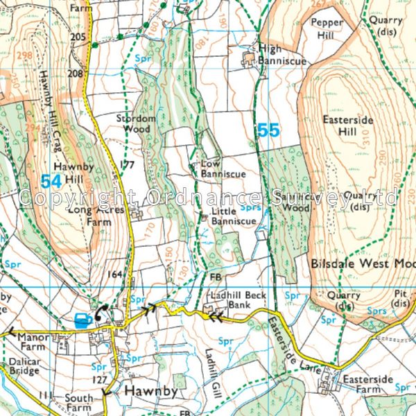 EXP-026  North York Moors - Western area OL26 | wandelkaart 1:25.000 9780319242650  Ordnance Survey Explorer Maps 1:25t.  Wandelkaarten Noordoost-Engeland
