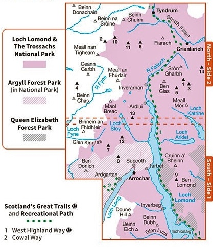 EXP-039  Loch Lomond North (OL39) |  wandelkaart 1:25.000 9780319242780  Ordnance Survey Explorer Maps 1:25t.  Wandelkaarten de Schotse Hooglanden (ten noorden van Glasgow / Edinburgh)