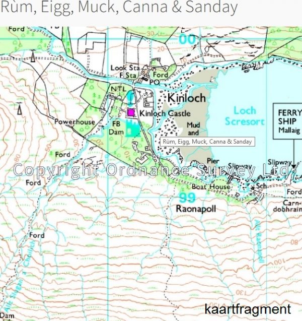 EXP-397  Rùm (Rum) | wandelkaart 1:25.000 9780319246375  Ordnance Survey Explorer Maps 1:25t.  Wandelkaarten Skye & the Western Isles