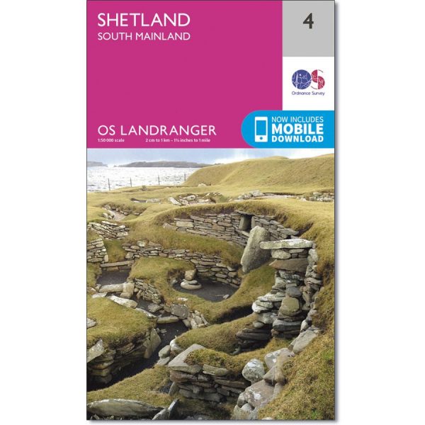 LR-004  Shetland - South Mainland | topografische wandelkaart 9780319261026  Ordnance Survey Landranger Maps 1:50.000  Wandelkaarten Shetland & Orkney