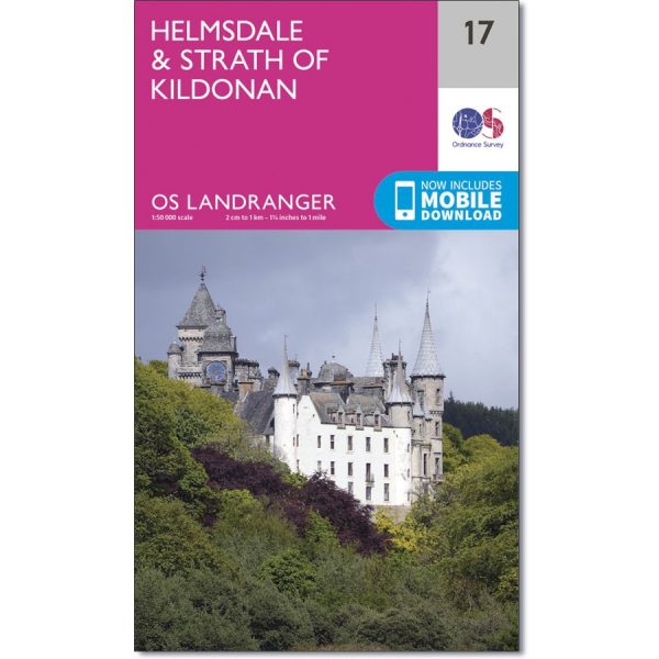 LR-017  Helmsdale + Strath of Kildonan | topografische wandelkaart 9780319261156  Ordnance Survey Landranger Maps 1:50.000  Wandelkaarten de Schotse Hooglanden (ten noorden van Glasgow / Edinburgh)