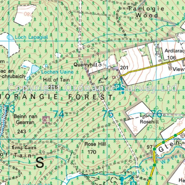 LR-021  Dornoch, Alness, Invergordon + Tain | topografische wandelkaart 9780319261194  Ordnance Survey Landranger Maps 1:50.000  Wandelkaarten de Schotse Hooglanden (ten noorden van Glasgow / Edinburgh)