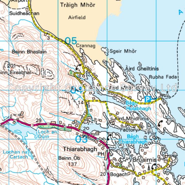 LR-031  Barra + South Uist, Vatersay + Eriskay | topografische wandelkaart 9780319261293  Ordnance Survey Landranger Maps 1:50.000  Wandelkaarten Skye & the Western Isles