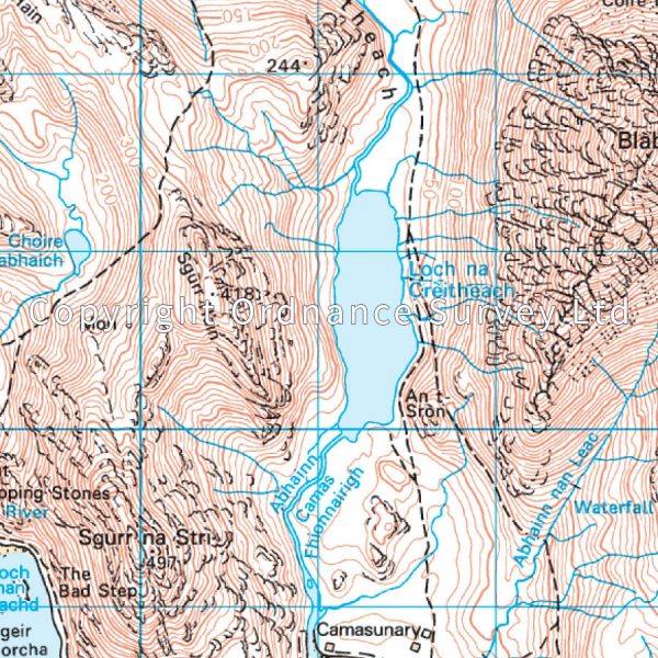 LR-032  South Skye & Cuillin Hills | topografische wandelkaart 9780319261309  Ordnance Survey Landranger Maps 1:50.000  Wandelkaarten Skye & the Western Isles