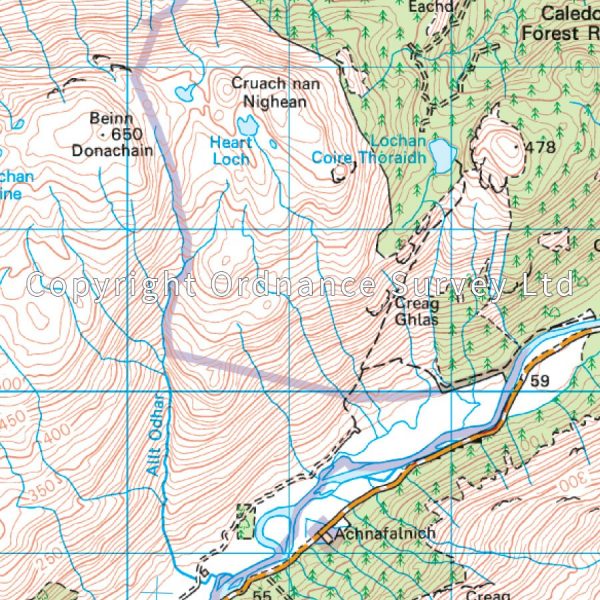 LR-050  Glen Orchy | topografische wandelkaart 9780319261484  Ordnance Survey Landranger Maps 1:50.000  Wandelkaarten de Schotse Hooglanden (ten noorden van Glasgow / Edinburgh)