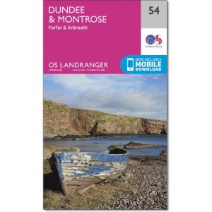 LR-054 Dundee and Montrose, Forfar and Arbroath | topografische wandelkaart 9780319261521  Ordnance Survey Landranger Maps 1:50.000  Wandelkaarten de Schotse Hooglanden (ten noorden van Glasgow / Edinburgh)