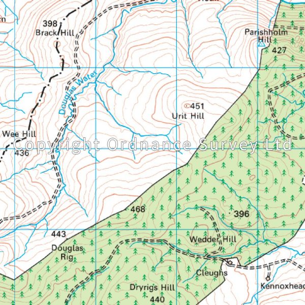 LR-071  Lanark + Upper Nithsdale | topografische wandelkaart 9780319261699  Ordnance Survey Landranger Maps 1:50.000  Wandelkaarten Zuid-Schotland