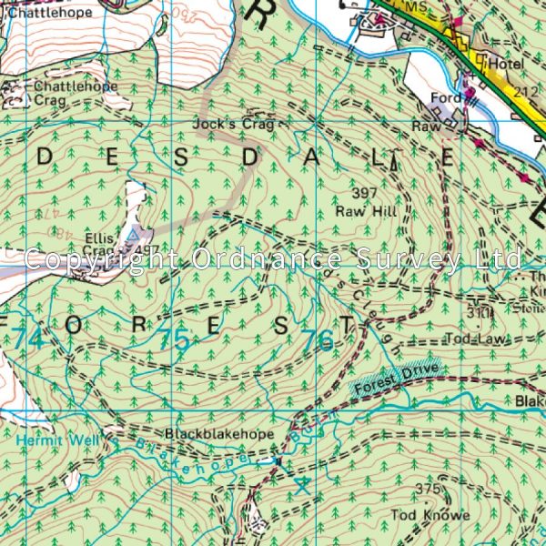 LR-080  Cheviot Hills + Kielder Forest | topografische wandelkaart 9780319261781  Ordnance Survey Landranger Maps 1:50.000  Wandelkaarten Noordoost-Engeland