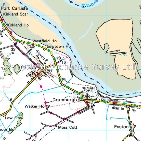 LR-085  Carlisle + Solway Firth, Gretna Green | topografische wandelkaart 9780319261835  Ordnance Survey Landranger Maps 1:50.000  Wandelkaarten Noordwest-Engeland