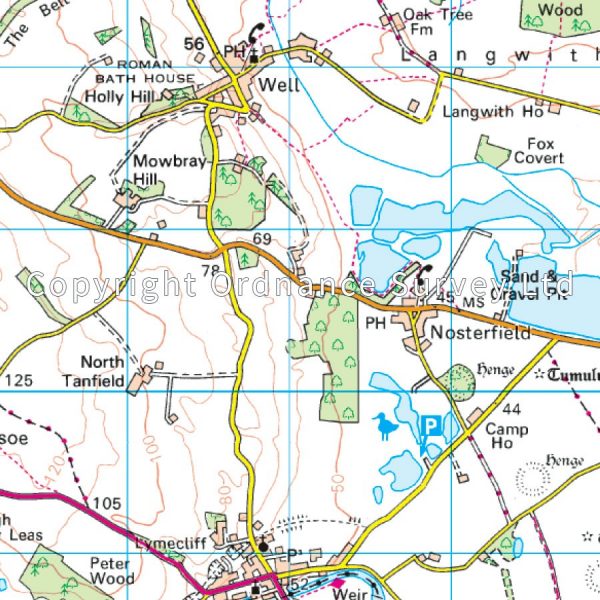 LR-099  Northallerton, Ripon, Pateley | topografische wandelkaart 9780319261972  Ordnance Survey Landranger Maps 1:50.000  Wandelkaarten Noordoost-Engeland