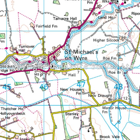 LR-102  Preston, Blackpool | topografische wandelkaart 9780319262009  Ordnance Survey Landranger Maps 1:50.000  Wandelkaarten Noordwest-Engeland
