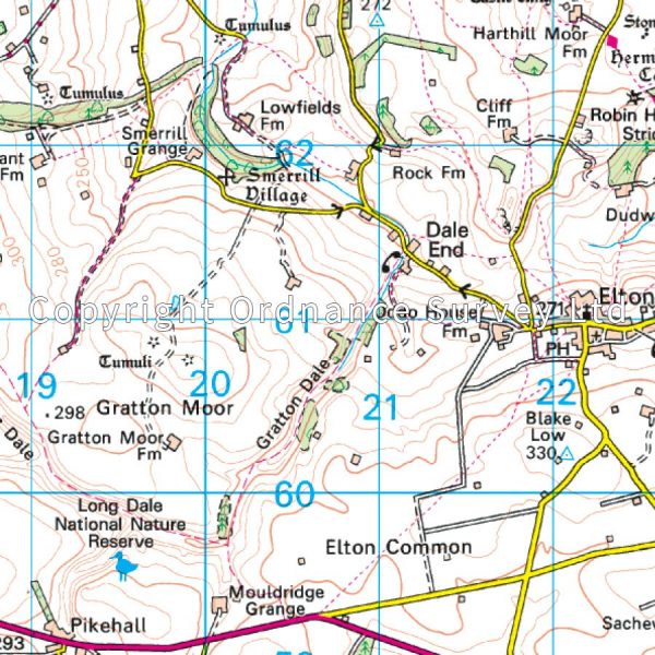LR-119 Buxton + Matlock | topografische wandelkaart 9780319262177  Ordnance Survey Landranger Maps 1:50.000  Wandelkaarten Midlands, Cotswolds