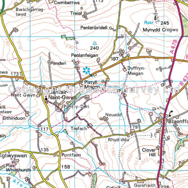 LR-145  Cardigan, Mynydd Preseli | topografische wandelkaart 9780319262436  Ordnance Survey Landranger Maps 1:50.000  Wandelkaarten Zuid-Wales, Pembrokeshire, Brecon Beacons