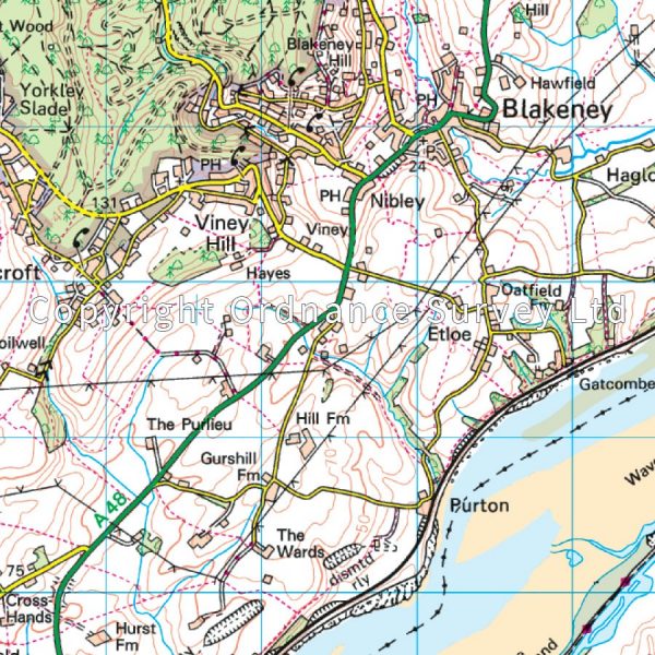 LR-162  Gloucester + Forest of Dean | topografische wandelkaart 9780319262603  Ordnance Survey Landranger Maps 1:50.000  Wandelkaarten Midlands, Cotswolds, Zuid-Wales, Pembrokeshire, Brecon Beacons