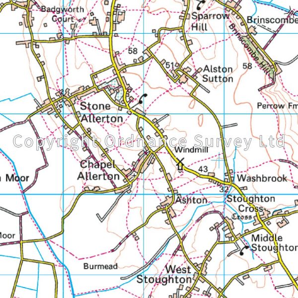 LR-182  Weston-Super-Mare | topografische wandelkaart 9780319262801  Ordnance Survey Landranger Maps 1:50.000  Wandelkaarten West Country
