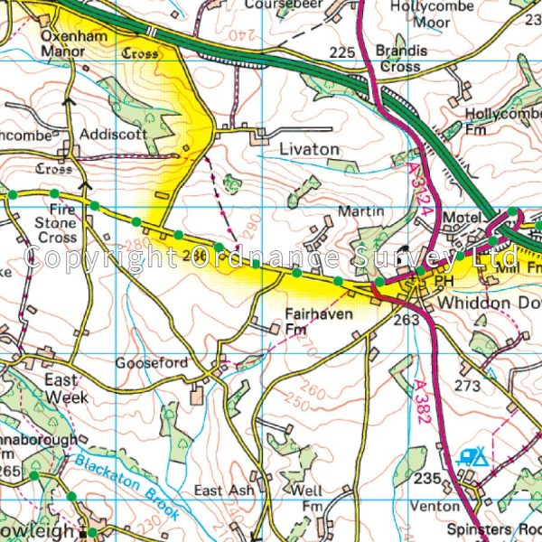 LR-191  Okehampton + North Dartmoor | topografische wandelkaart 9780319262894  Ordnance Survey Landranger Maps 1:50.000  Wandelkaarten West Country